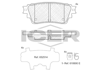 Fren Disk Balata Arka FEBI BILSTEIN 1003646  D40606TA0A D4060-6TA0A D4M606TA1A