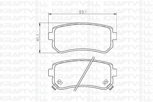 Fren Disk Balata Arka Kia Ceed Sportswagon (ED)(2007->)  KRAFTVOLL 07010102