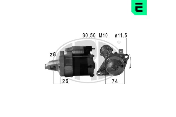 Marş Dinamosu  Toyota Yaris (P13)(2014->)  ERA 220723A