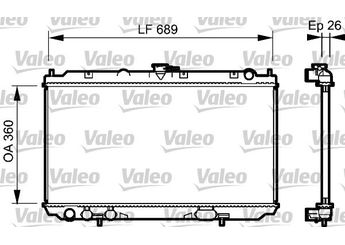 Su Radyatörü  VALEO 734708  21410BN300 21410-BN300 21410BN301 21410-BN301