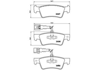 Fren Disk Balata Arka BREMBO P 85 068  P85068 P 85 068 7L6698451