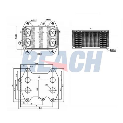 Motor Yağ Soğutucu  Audi A1 Sportback (8XA)(11.2011->)  BROM VW5004