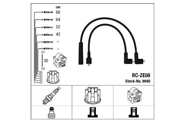 Buji Kablosu  NGK 9848