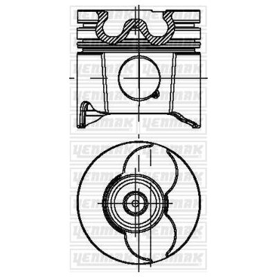 Piston (85.00MM-0.60)  YENMAK 31-04495-060