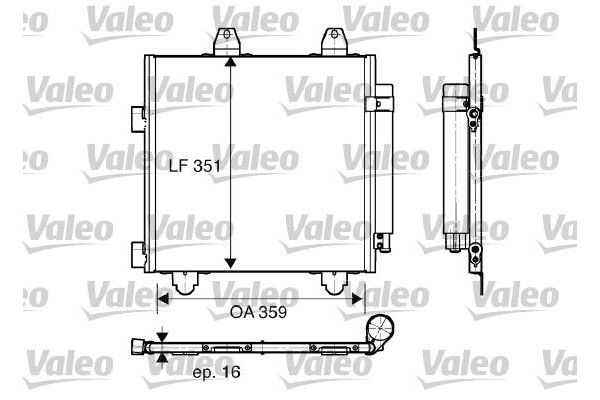 Klima Radyatörü  Toyota Aygo (KGB/WNB)(2005->)  VALEO 818014