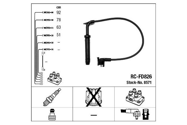 Buji Kablosu  NGK 8571