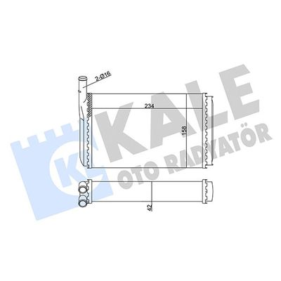 Kalorifer Radyatörü  Porsche 944 (1981->)  KALE 352025