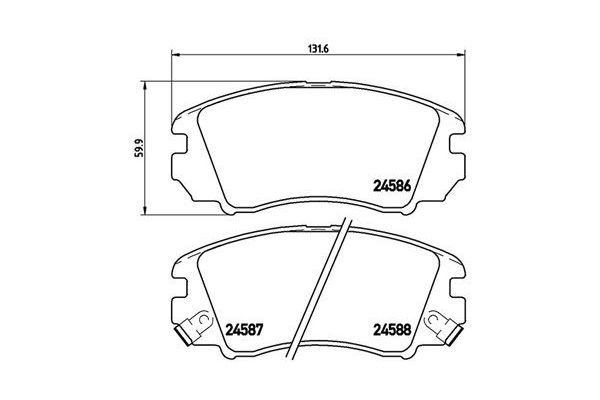 Fren Disk Balata Ön Kia Magentis (MG)(2006->)  MAGNETI MARELLI 363700430043