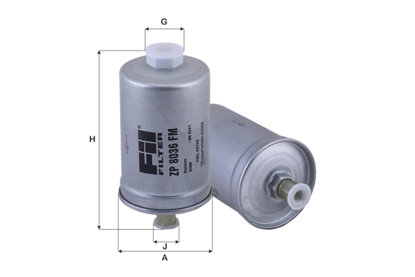 Yakıt Filtresi  Volkswagen Scirocco II (533)(04.1981->1992)  FIL FILTRE ZP 8036 FM