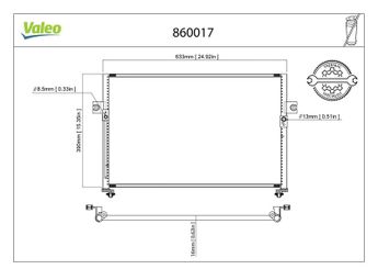 Klima Radyatörü  VALEO 860017  976064A000 97606-4A000