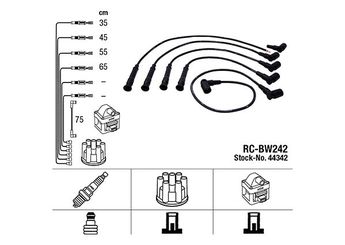Buji Kablosu  NGK 44342  12121717646 1717646 1 717 646 1727686 1 727 686 12121727686 12 12 1 717 646 12 12 1 727 686