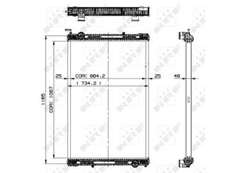 Su Radyatörü  NRF 509885  5010601 0005010601 15019701 0015019701 25010601 0025010601 6295011001 6295011401 6295012101 A0005010601 A0015019701 A0025010601 A6295011001 A6295011401 A6295012101