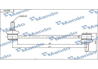 Viraj Demir Askı Rotu Arka Sağ veya Sol MANDO SLD0003  SLD0003 96561754