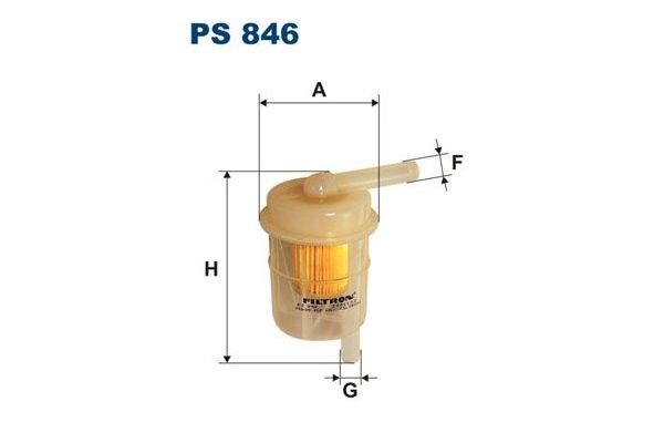 Yakıt Filtresi  Mitsubishi Galant 4 Kapi (E10)(1985->)  FILTRON PS 846
