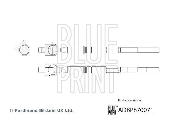 Rot Mili Sol Isuzu D-Max (2017->)  BLUE PRINT ADBP870071
