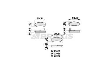 Fren Disk Balata Arka BRAXIS AB0415  440600M890 44060-0M890