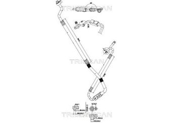 Klima Hortumu  FORD ORJINAL 8V5119D850BF  8V5119D850BF 1513801 1521943 1526273 1577239 1581562 1714422 8V5119D-850BF