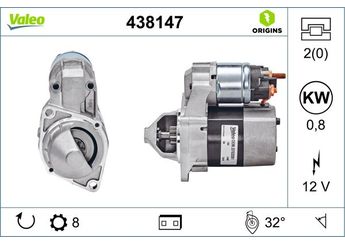 Marş Dinamosu  VALEO 438147  1661510001 41518501 0041518501 4151850180 004151850180 51512101 0051512101 5151210180 005151210180 A0041518501 A0051512101 A00515121010080 A1661510001 A166151000180