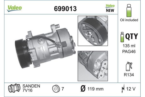 Klima Kompresörü  VALEO 699013