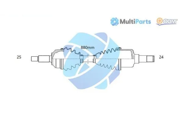 Aks Komple Ön Sağ Fiat Doblo (152) Panorama (2010->)  FIAT ORJINAL 52104282