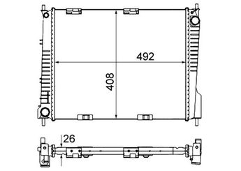 Su Radyatörü  MAHLE CR 841 000S  16400 5B590 5B600 8200468931 82 00 468 931 8200468913