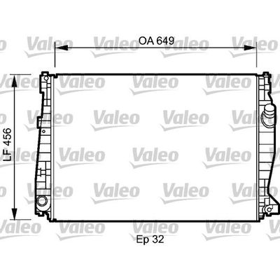 Su Radyatörü  Alfa Romeo 159 Sportwagon (140)(2006->)  VALEO 735021