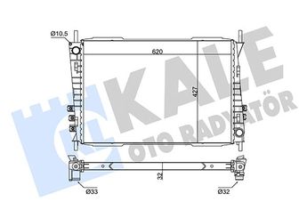 Su Radyatörü  KALE 341990  GN118A080AA GN11 8A080 AA 4H8005AF C2S042756 C2S1231 C2S14702 C2S20551 C2S31599 C2S3599 C2S42756 C2S514702