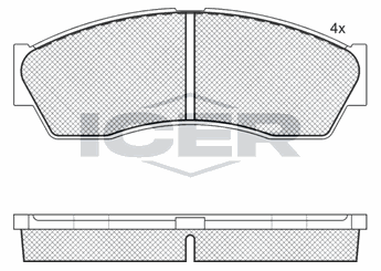 Fren Disk Balata Ön KALE BALATA 24555 165 04 ANS KD13  277942100114 27794-210-0114 277942100134 27794-210-0134 2779-4210-0114 2779-4210-0134