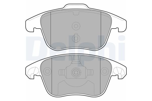 Fren Disk Balata Ön Opel Mokka (P2QO)(2020->)  DELPHI LP2100