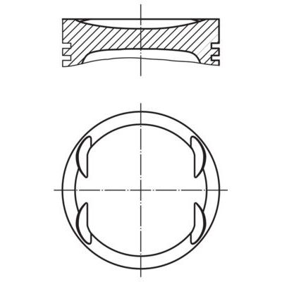Piston (72.00MM-STD)  MAHLE 007 PI 00153 000