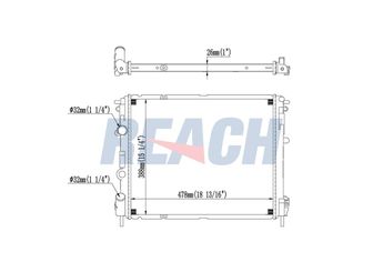 Su Radyatörü  MGA 80144  7700428658 7700428082 2140000QAX 7711134322 8200049080 8200156548
