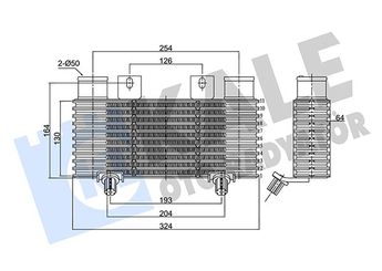 Turbo Radyatörü  MADE IN TAIWAN 2M359L440AA  2M359L440AA 4000415 XM349L440AA 4518371 WL2113550A WL8513550