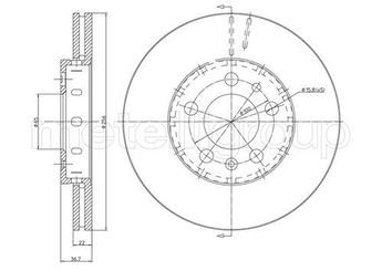 Fren Disk Ayna Ön Sağ ve Sol METELLI 23-0390C  6R0615301 1J0615301D 1J0 615 301D 1J0615301L 1J0 615 301L 6R0615301C 6R0 615 301C 6RF615301A 6RF 615 301A 8Z0615301B 8Z0 615 301B 8Z0615301D 8Z0 615 301D 6R0 615 301