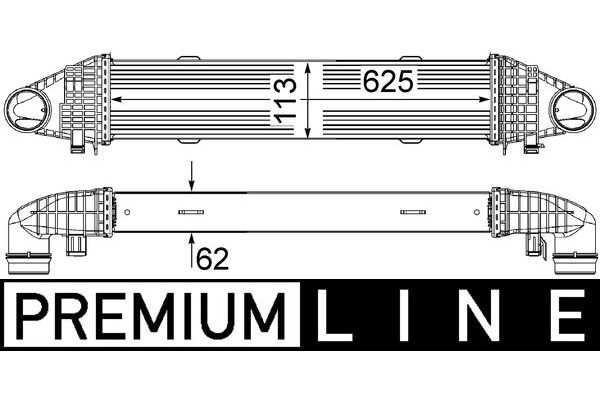 Turbo Radyatörü  Mercedes E -Serisi Cabrio (BM 207)(11.2009->)  MAHLE CI 356 000P