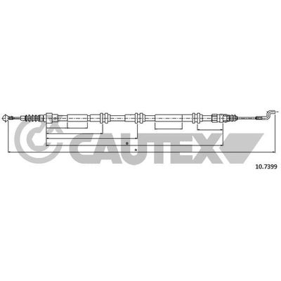 El Fren Teli Arka Sağ veya Sol Volkswagen T5 Transporter Kamyonet (7F)(09.2009->2015)  OTOZONE TEL7117