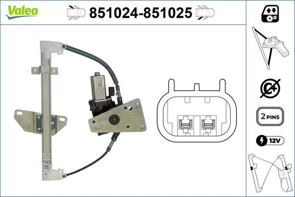 Cam Krikosu Arka Sol VALEO 851024