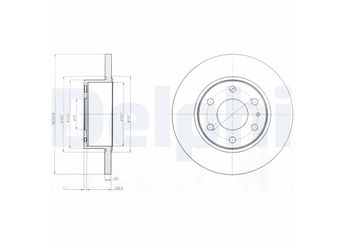 Fren Disk Ayna Arka Sağ ve Sol DELPHI BG4165  2996027 46393181 7186309