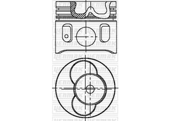 Piston (81.01MM-STD)   KING PISTON 17-7050850  74107065AA 74107103AA 74107065AB 074107065AA 074107103AA 74107065E 074 107 065 E