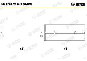 Ana Yatak (0.25)  GLYCO H1239/7 0.25mm  51011136075 51011136091 51011130015 51.01113-0015 51011130016 51.01113-0016 51011130134 51.01113-0134 51011130135 51.01113-0135 51011136015 51.01113-6015 51011136128 51.01113-6128