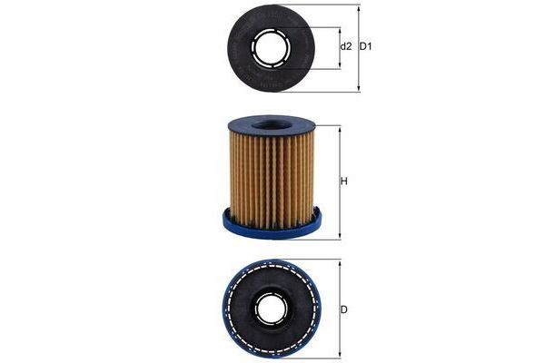 Yağ Filtresi  MAHLE OX 1350