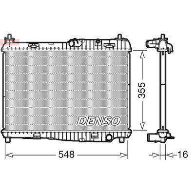 Su Radyatörü  DENSO DRM10043