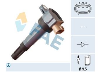 Ateşleme Bobini  FAE 80483  7700854307 77 00 854 307 A2769061001 A 276 906 10 01 3340051K00 33400-51K00 3340051K00000 33400-51K00-000 3340051K20 33400-51K20 3340051K20000 33400-51K20-000 3340051K40 33400-51K40 3340051K40000 33400-51K40-000