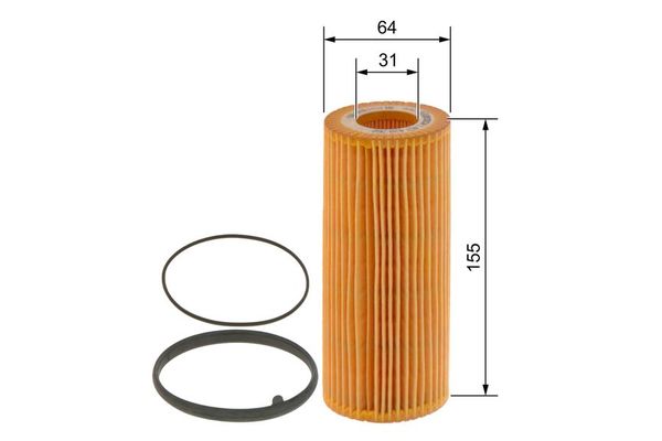 Yağ Filtresi  Audi A5 Coupe (8T)(06.2007->)  BOSCH 1 457 429 268