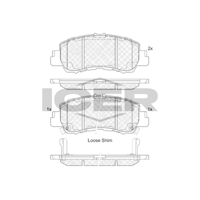 Fren Disk Balata Ön Mitsubishi Eclipse Cross (GK0W / GL0W)(01.2018->)  AYD 60913A