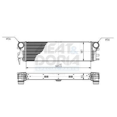 Turbo Radyatörü  Mercedes V -Sınıfı (447)(03.2014->)  ORİS IME010064