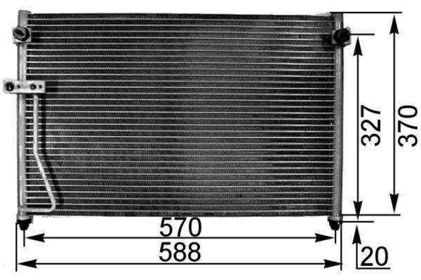 Klima Radyatörü  Mazda 626 Kombi (GW)(01.1998->)  MAHLE AC 301 000S