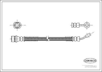 Fren Hortumu Ön Sağ veya Sol OSSCA 01231  5873107000