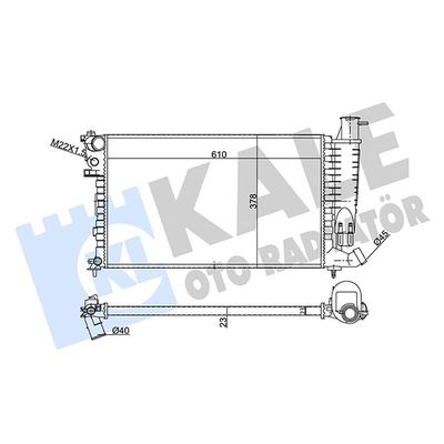 Su Radyatörü  Peugeot 306 3/5 Kapı (S1)(06.1996->)  KALE 351820