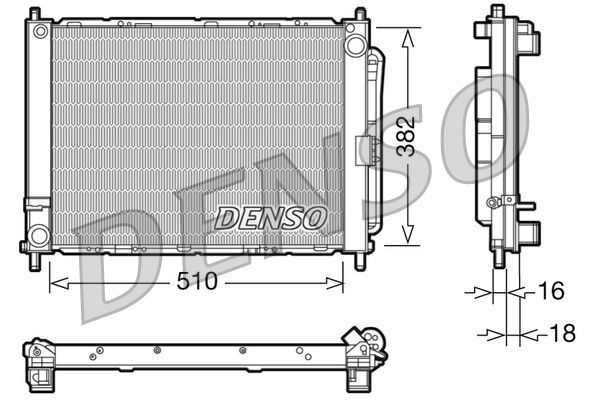Su Radyatörü  Renault Clio III (08.2005->)  DENSO DRM23102