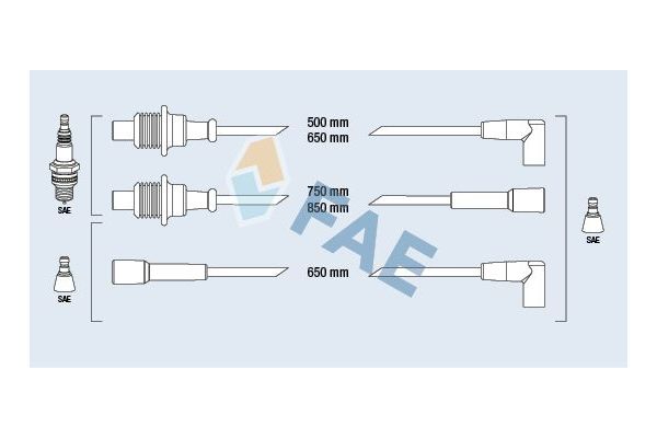 Buji Kablosu  Peugeot 309 (02.1986->)  ÜNÜVAR 7004